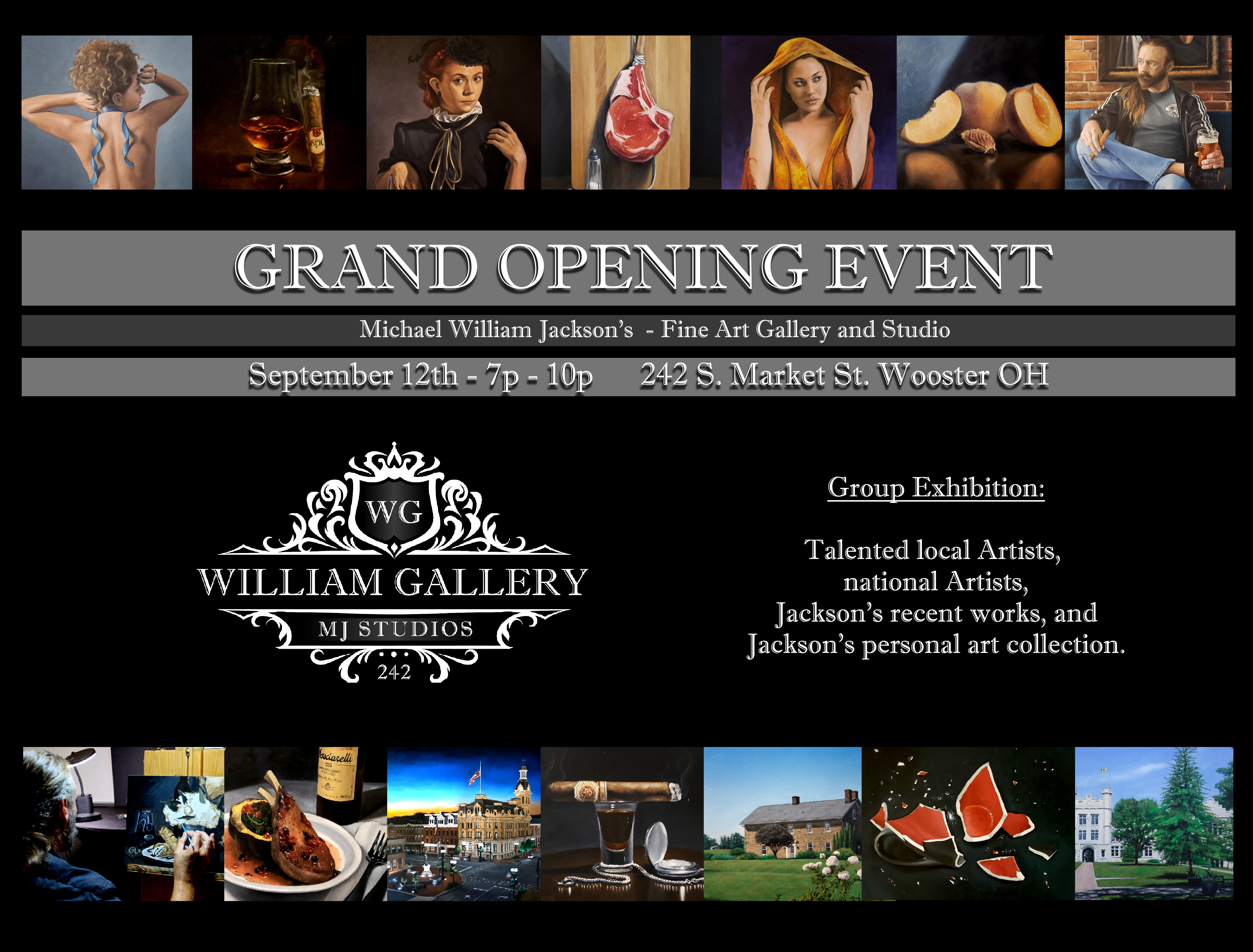 Grand Opening of Michael William Jackson's Fine Art Gallery and Studio